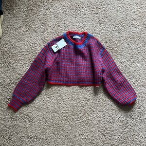 Zara Vibrant Knit Cropped Sweater